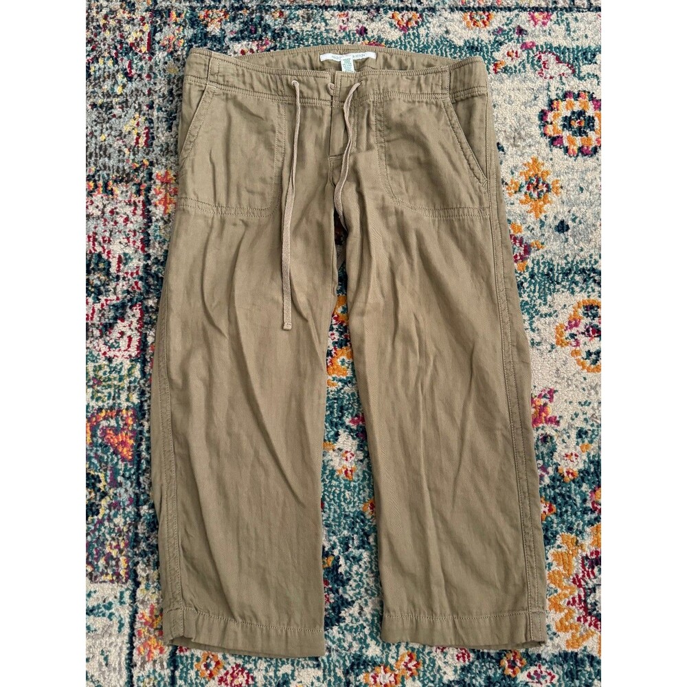 Vintage Y2k Abercrombie & Fitch Low Rise Cropped Capri Pants Size Small